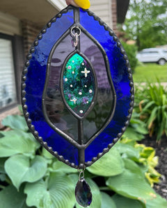 Stained Glass Gemstone Suncatcher, Suncatcher